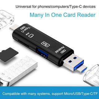Đầu đọc thẻ SD 5in1 - Sỉ phụ kiện điện thoại - Sỉ Đầu đọc thẻ
