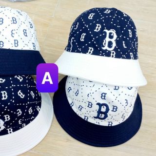 Mũ bucket hình thoi in, thêu chữ CQ