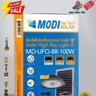 Đèn thả năng lượng mặt trời hàng Thái Lan 200W, 3 chế độ màu, dây 7m