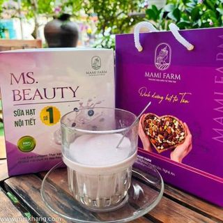 Sữa hạt nội tiết Ms Beauty - Cân bằng nội tiết tố, Bổ sung Collagen, Cải thiện sạm nám tàn nhang - Mami Farm - 500gram