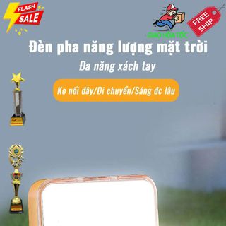Đèn pha năng lượng mặt trời xách tay Thái Lan 100W