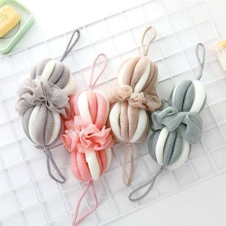 Bông Tắm Chà Lưng Hình Hoa Có Thể Kéo Giãn 2 Đầu - Bông Tắm Vệ Sinh Cơ Thể, Kì Ghét