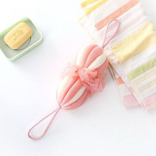 Bông Tắm Chà Lưng Hình Hoa Có Thể Kéo Giãn 2 Đầu - Bông Tắm Vệ Sinh Cơ Thể, Kì Ghét