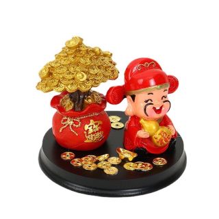 Mô Hình Ông Thần Tài , Hũ Vàng Mini Trang Trí Tết