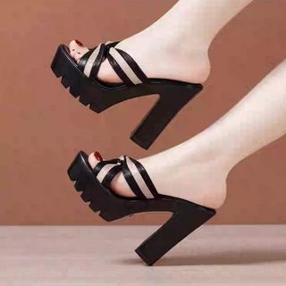 Dép cg đế khứa quai chéo sọc 9p