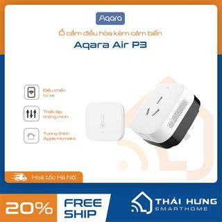 Combo điều khiển điều hòa thông minh 2 chiều Aqara P3 + cảm biến nhiệt ẩm - Hỗ trợ Homekit và đo điện năng giá sỉ