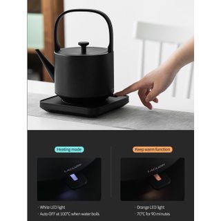 Ấm điện pha trà giữ nhiệt đa năng cao cấp Lacuzin - LCZ2001