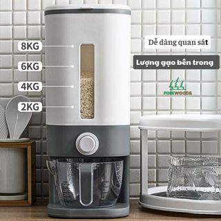 Thùng Đựng Gạo Thông Minh Công Nghệ Nhật Bản 12Kg, Giữ Gạo Không Ẩm Mốc, Bảo Quản Gạo Lâu Dài