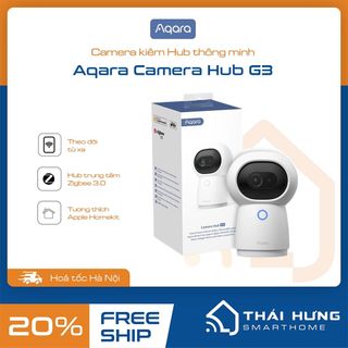 Camera thông minh Aqara G3 - Nhận diện AI, độ nét 2K, tích hợp dk hồng ngoại IR /Zigbee, Wifi 5G, Quay 360 - Homekit giá sỉ