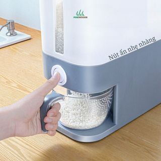 Thùng Đựng Gạo Thông Minh Công Nghệ Nhật Bản 12Kg, Giữ Gạo Không Ẩm Mốc, Bảo Quản Gạo Lâu Dài