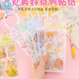 Miếng dán ticker hoạt hình trang trí sổ tay cốc nước điện thoại cute dễ thương Hồ Lô Kids