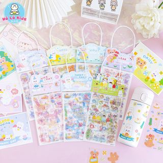 Miếng dán ticker hoạt hình trang trí sổ tay cốc nước điện thoại cute dễ thương Hồ Lô Kids