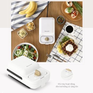 Máy làm bánh Waffle và Sandwich đa năng Lacuzin - LCZ1072