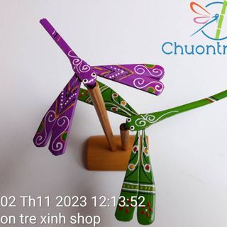 Chân đế đôi Chuồn chuồn tre Thạch Xá TPHCM