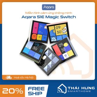Công tắc tích hợp màn hình cảm ứng Aqara S1E Magic Switch, bản quốc tế, kết nối wifi 2.4Ghz giá sỉ