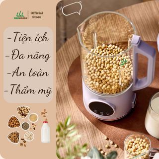 Máy Làm Sữa Hạt Đa Năng Cối Thủy Tinh Pinewoods 1200L 6 Chức Năng Làm Sữa Hạt