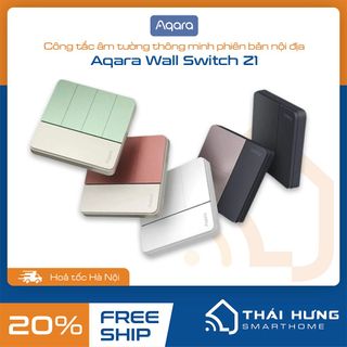 [Bản mới 2023] Công tắc âm tường thông minh Aqara Wall Switch Z1 phiên bản nội địa, Zigbee 3.0, tương thích Homekit giá sỉ