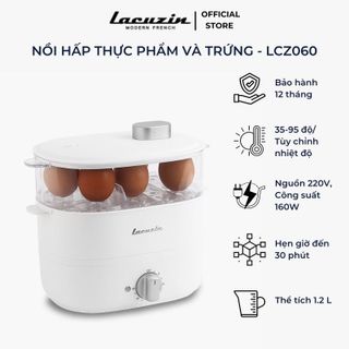Nồi hấp thực phẩm và trứng đa năng Lacuzin - LCZ060