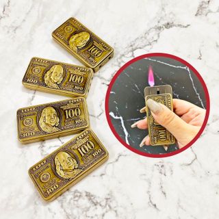 BẬT LỬA KHÈ TRƯỢT HÌNH TIỀN 100 ĐÔ - XÀI GAS