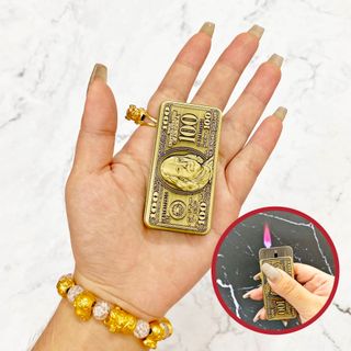 BẬT LỬA KHÈ TRƯỢT HÌNH TIỀN 100 ĐÔ - XÀI GAS