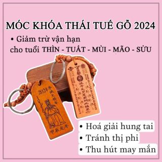 Móc Khoá Gỗ Thái Tuế 2024 giá sỉ
