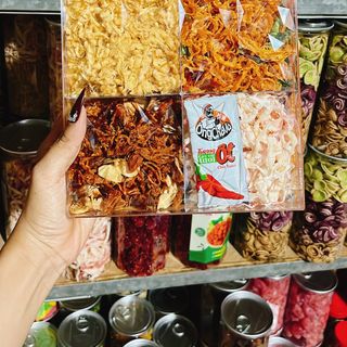 Khay khô tứ vị 450g hộp kim cương