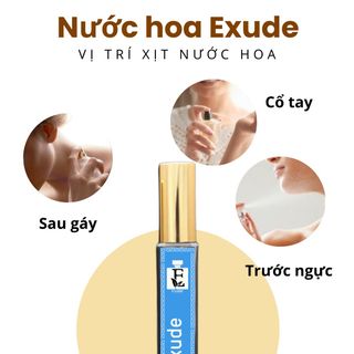 Nước Hoa Nam Nữ Exude 10ml | Nước hoa dùng đi chơi, đi học, đi làm | Nước hoa tặng bạn nam, nữ làm quà sinh nhật, quà tặng người yêu, tặng bạn trai, bạn gái | Nước hoa hương thơm lâu, lưu hương trên 5 tiếng