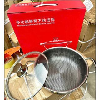 CHẢO TỔ ONG 2 QUAI MẪU MỚI SIZE 28CM, DÙNG MỌI LOẠI BẾP ( KHÔNG NẮP/CÓ NẮP) CTB359 - BECHIP