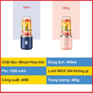 MÁY XAY SINH TỐ MINI CẦM TAY GỌN NHẸ VÀ TIỆN LỢI CTB112 - BECHIP