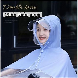 ÁO MƯA NỬA TRƯỚC TRONG SUỐT CHO MẸ VÀ BÉ, CHE PHỦ TOÀN THÂN, KÈM KÍNH CHẮN MƯA LOẠI 1 CTB238 - BECHIP