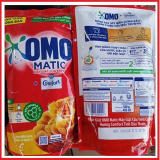 COMBO 3 TÚI NƯỚC GIẶT OMO MATIC 400G HƯƠNG COMFORT BỀN LÂU CTB231 – BECHIP