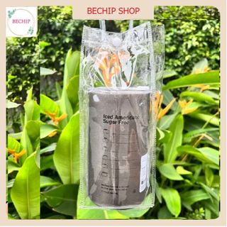 COMBO 2 TÚI ĐỰNG LY GIỮ NHIỆT, TÚI ĐỰNG BÌNH NƯỚC TRONG SUỐT CTB120 - BECHIP