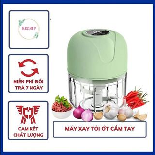 MÁY XAY TỎI ỚT CẦM TAY SẠC PIN 250ML CTB107 - BECHIP