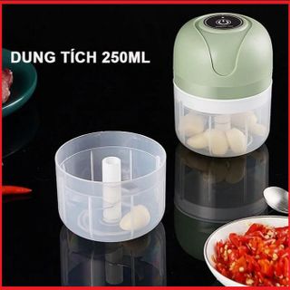 MÁY XAY TỎI ỚT CẦM TAY SẠC PIN 250ML CTB107 - BECHIP