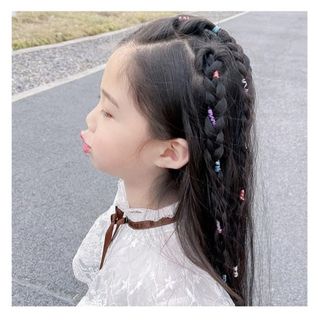 HỘP 4000 CHUN BUỘC TÓC CHO BÉ KÈM HỘP ĐỰNG MIX MÀU CTB346 - BECHIP