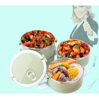 HỘP CƠM LÚA MẠCH 4 TẦNG LÕI INOX, HỘP CƠM GIỮ NHIỆT 4 TẦNG CTB460 - BECHIP
