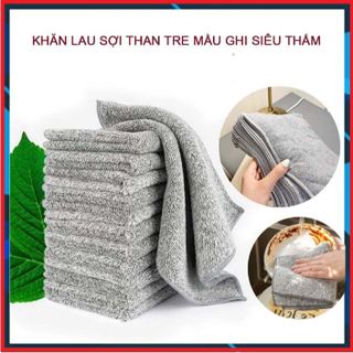 SET 10 KHĂN LAU ĐA NĂNG NHÀ BẾP SỢI THAN TRE SIÊU THẤM HÚT, KHÁNG KHUẨN CTB457 - BECHIP