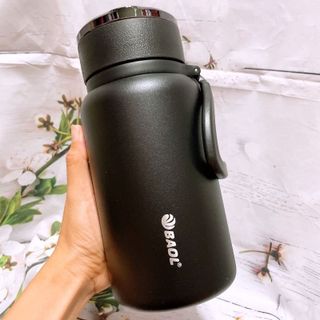 BÌNH GIỮ NHIỆT INOX 304 NHÁM CAO CẤP CÓ LƯỚI LỌC BAOL CTB343 - BECHIP