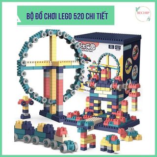 ĐỒ CHƠI XẾP HÌNH, BỘ LEGO 520 CHI TIẾT THÁO LẮP PHÁT TRIỂN TRÍ TUỆ CHO BÉ CTB223 - BECHIP giá sỉ