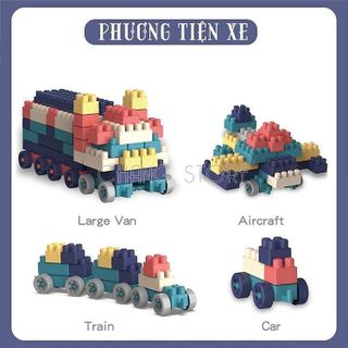 ĐỒ CHƠI XẾP HÌNH, BỘ LEGO 520 CHI TIẾT THÁO LẮP PHÁT TRIỂN TRÍ TUỆ CHO BÉ CTB223 - BECHIP
