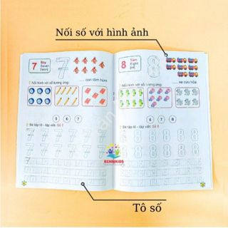 BỘ 10 CUỐN VỞ TẬP TÔ TẬP VIẾT CHỮ VÀ SỐ CHO BÉ TỪ 4-6 TUỔI CTB220 - BECHIP
