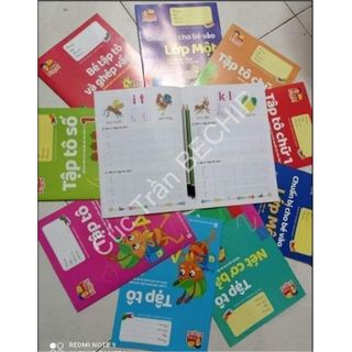 BỘ 10 CUỐN VỞ TẬP TÔ TẬP VIẾT CHỮ VÀ SỐ CHO BÉ TỪ 4-6 TUỔI CTB220 - BECHIP