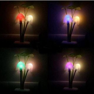 ĐÈN NGỦ CẢM ỨNG ÁNH SÁNG ĐỔI MÀU HÌNH CÂY NẤM CTB338 - BECHIP