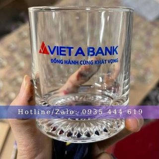 Ly thuỷ tinh in logo làm quà tặng tết