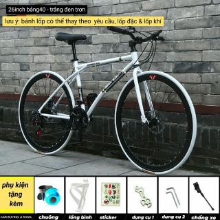 Xe Đạp Thể Thao Địa Hình Galaxy Cổ cong lốp đặc Cao Câp, Màu Mix Cực Cool Ngầu 26inch bảng40 ( Hàng, Gía Tận Xưởng)