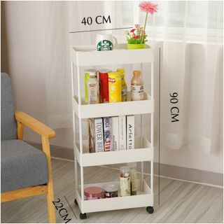 KỆ ĐỂ ĐỒ ĐA NĂNG 4 TẦNG CÓ BÁNH XE DI CHUYỂN CTB216 - BECHIP