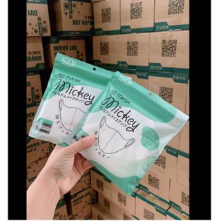 THÙNG 100 CÁI KHẨU TRANG 5D MÀU TRẮNG TÚI BÓNG CTB98 - BECHIP