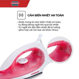 BÀN LÀ, BÀN ỦI KHÔ SUNHOUSE SHD1072 CTB331 - BECHIP