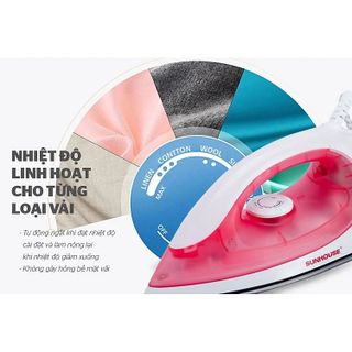 BÀN LÀ, BÀN ỦI KHÔ SUNHOUSE SHD1072 CTB331 - BECHIP