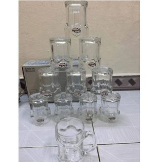 BỘ 6 LY BIA HUDA CÓ QUAI CHUẨN THÁI LAN, HÀNG KHUYẾN MÃI CỦA BIA HUDA 350ML CTB144 - BECHIP